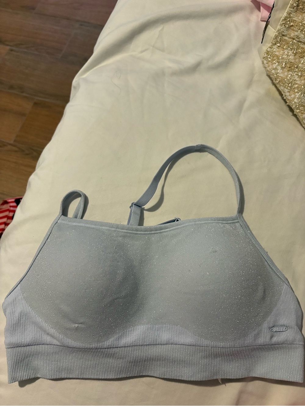 Light Blue Sparkle Seamless Bralette - Women Intimates